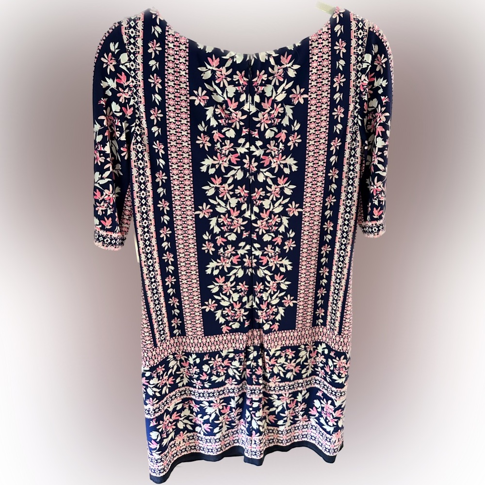 Eliza J | Dresses | Eliza J Floral Jersey Sheath Dress Stripes size 8